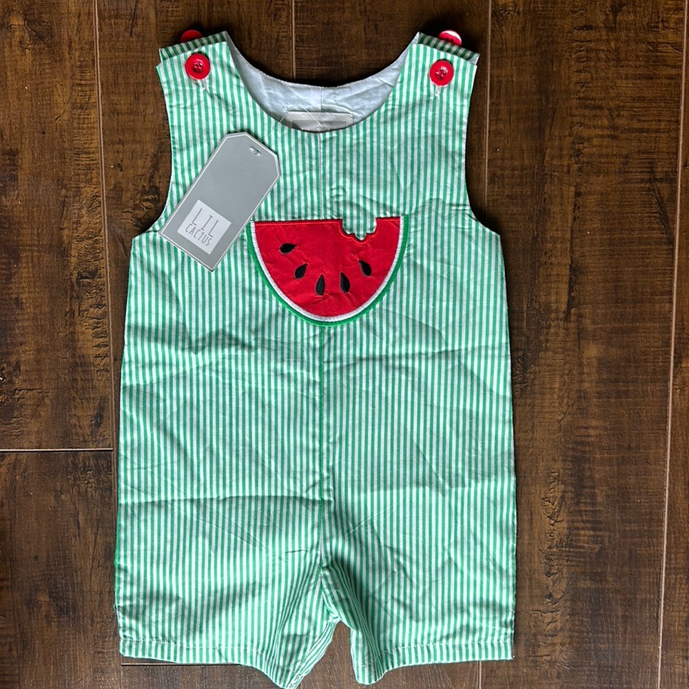 Lil Cactus Watermelon Romper